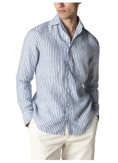 aurélien shirt manlinen seaside shirt striped - 020250602060001 navy
