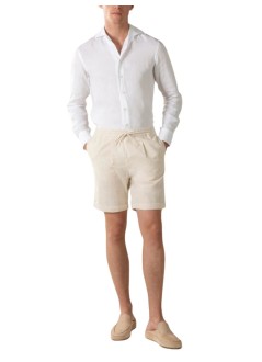 aurélien short pant manlinen seaside shorts - 020250903060000 ivory