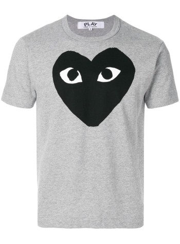 comme des garçons play t-shirt manplay t-shirt - axt084051 grey