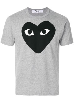 comme des garçons play camiseta hombre play t-shirt - axt084051 grey