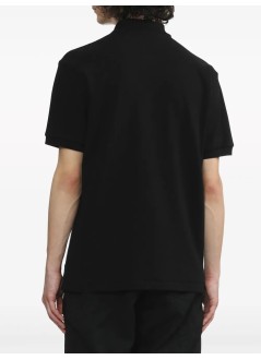 comme des garçons play polo hombre t-shirt red emblem - axt006051 black