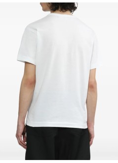 comme des garçons play t-shirt mant-shirt black - axt064051 white