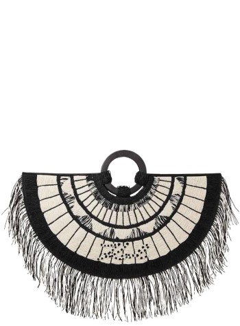 karl lagerfeld clutch womank/signature 2.0 tph fan fringe - b2w30007 998