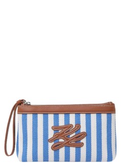 karl lagerfeld luggage womank/autograph stripe pouch - b2w46083 349