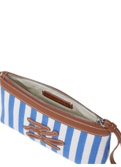karl lagerfeld luggage womank/autograph stripe pouch - b2w46083 349