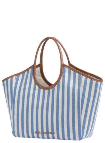 karl lagerfeld handbag mujer k/autograph stripe canvas bag - b2w46074 349 2