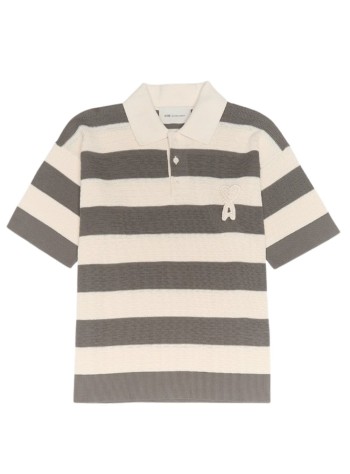 ami punto hombre short sleeves polo with ami de coeur patch - hpl432kn0153 a152