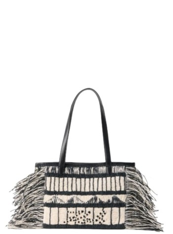 karl lagerfeld handbag mujer k/signature 2.0 sm tote fringe - b2w30112 998