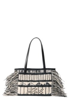 karl lagerfeld handbag womank/signature 2.0 sm tote fringe - b2w30112 998