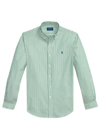 polo ralph lauren shirt manwoven-sport shirt-shirt - 710b15595003 3249i white erin green
