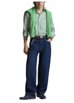 polo ralph lauren camiseria hombre woven-sport shirt-shirt - 710b15595003 3249i white erin green