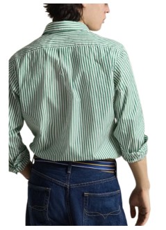 polo ralph lauren camiseria hombre woven-sport shirt-shirt - 710b15595003 3249i white erin green