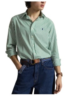 polo ralph lauren camiseria hombre woven-sport shirt-shirt - 710b15595003 3249i white erin green