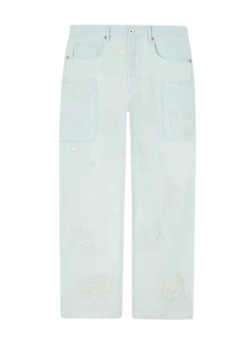 kenzo pantalon jeans hombre kenzo cartoon cargo monkey fit jeans - fg55dp4087f0 dy
