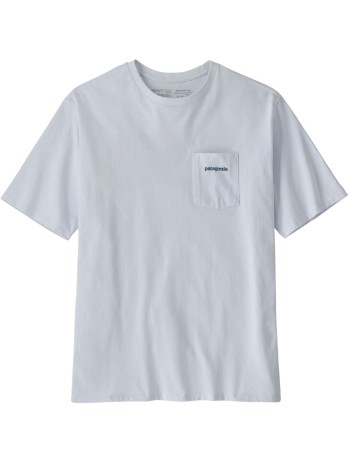 patagonia camiseta hombre m's boardshort logo pocket responsibili-tee - 37655 whi