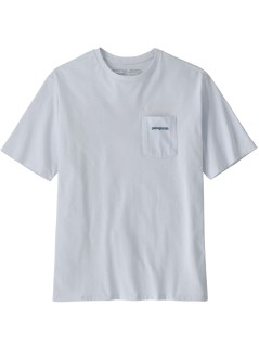 patagonia camiseta hombre m's boardshort logo pocket responsibili-tee - 37655 whi