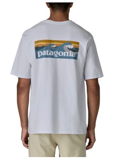 patagonia camiseta hombre m's boardshort logo pocket responsibili-tee - 37655 whi