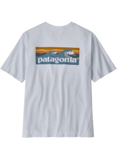 patagonia camiseta hombre m's boardshort logo pocket responsibili-tee - 37655 whi