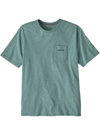 patagonia t-shirt manm's boardshort logo pocket responsibili-tee - 37655 blsg