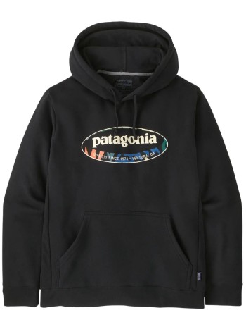 patagonia sudadera hombre m's '95 oval logo uprisal hoody - 39724 bklo