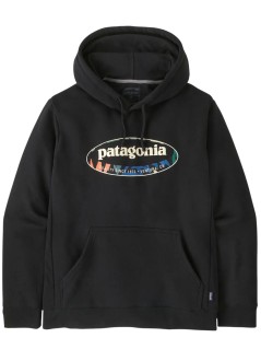patagonia sudadera hombre m's '95 oval logo uprisal hoody - 39724 bklo