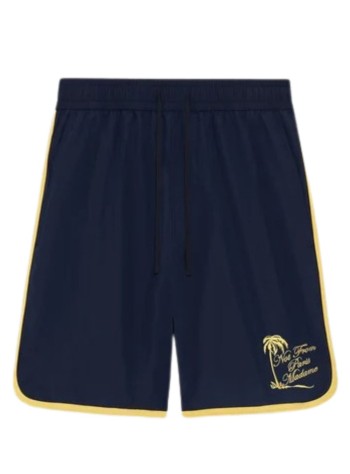 drôle de monsieur pantalon corto hombre short plage slogan palmier - kbs184pa028ny navy