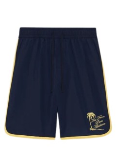 drôle de monsieur short pant manshort plage slogan palmier - kbs184pa028ny navy