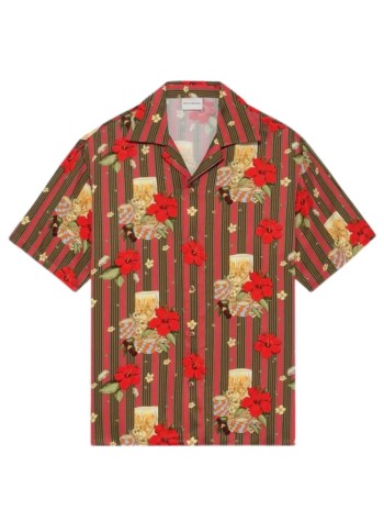 drôle de monsieur camiseria hombre chemise hibiscus club - ksh230vi031pk pink