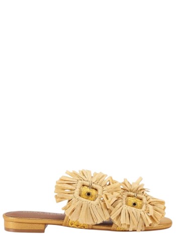 kurt geiger planas mujer raffia buckle flat sdl - 5588093999 60