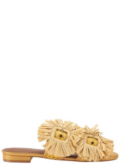 kurt geiger planas mujer raffia buckle flat sdl - 5588093999 60
