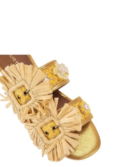 kurt geiger planas mujer raffia buckle flat sdl - 5588093999 60