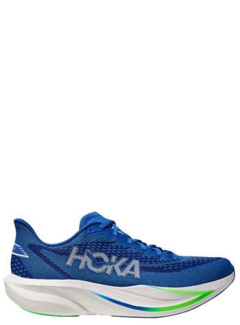 hoka one one sneaker hombre mach 7 - 1171904 cobalt blue neon green
