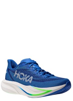 hoka one one sneaker hombre mach 7 - 1171904 cobalt blue neon green