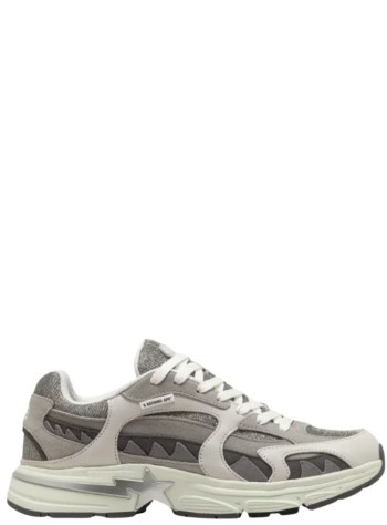 bape sneaker manbape shark sta #1 m2 - 1l80191313 silver