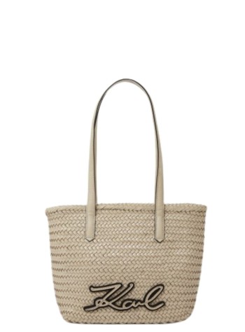 karl lagerfeld handbag mujer k/signature braid sm tote - b2w30206 2ft