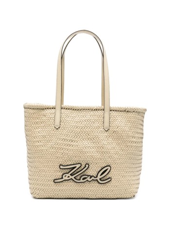 karl lagerfeld handbag womank/signature braid md tote - b2w30205 2ft