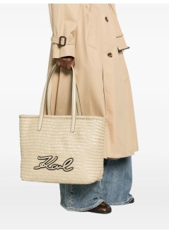 karl lagerfeld handbag mujer k/signature braid md tote - b2w30205 2ft
