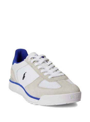 polo ralph lauren sneaker manvarick pp-sneakers-low top lace - 809p07565001 bianco white forest 2