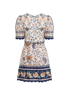 farm rio dress womanfloral delhi tapestry light pink mini dress - 348873 26042