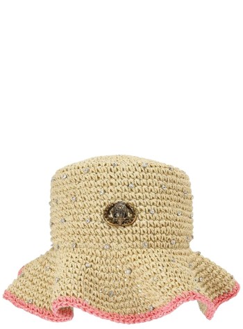 kurt geiger gorras mujer chelsea raffia bucket hat - 5631440449 41
