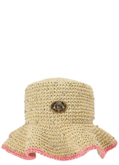 kurt geiger gorras mujer chelsea raffia bucket hat - 5631440449 41