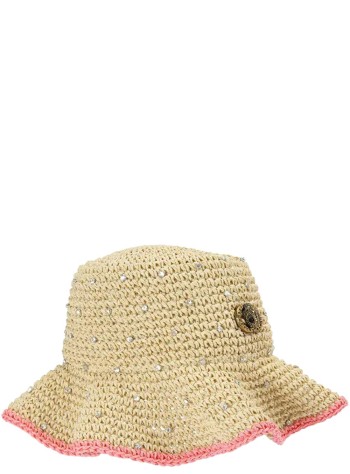 kurt geiger gorras mujer chelsea raffia bucket hat - 5631440449 41 2