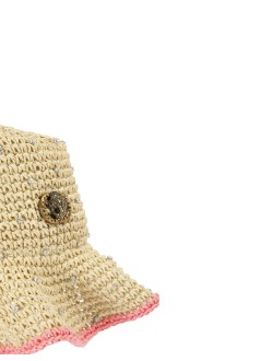 kurt geiger gorras mujer chelsea raffia bucket hat - 5631440449 41