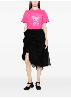 ganni top womanfuture heavy jersey t-shirt wash effect - a1050146 09z