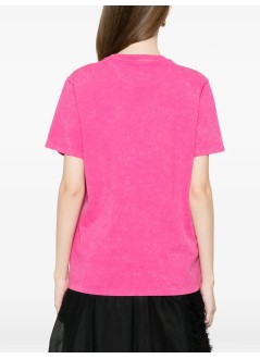 ganni top womanfuture heavy jersey t-shirt wash effect - a1050146 09z