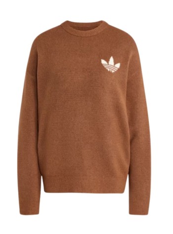 adidas originals sweater womanknitted sweater - kf2340 preloved brown