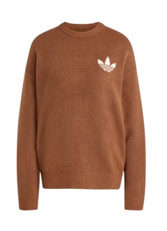 adidas originals sudadera mujer knitted sweater - kf2340 preloved brown