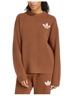 adidas originals sudadera mujer knitted sweater - kf2340 preloved brown