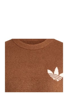 adidas originals sudadera mujer knitted sweater - kf2340 preloved brown