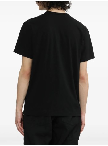 comme des garçons play camiseta hombre t-shirt logo print red heart - axt112051 black 2